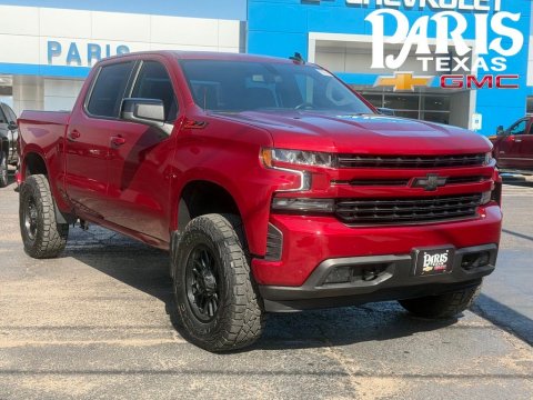 Cherry Red 2021 Chevrolet Silverado 1500 RST 4WD for sale in Paris, TX - Stock #A1082