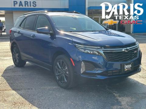 Blue 2023 Chevrolet Equinox RS FWD for sale in Paris, TX - Stock #261067A
