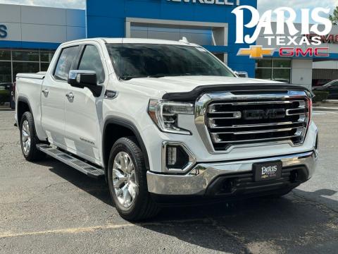 Summit White 2021 GMC Sierra 1500 SLT 4WD for sale in Paris, TX - Stock #260628B