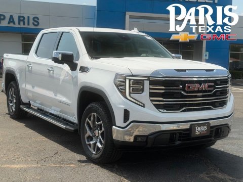 Summit White 2026 GMC Sierra 1500 SLT 4WD for sale in Paris, TX - Stock #261223