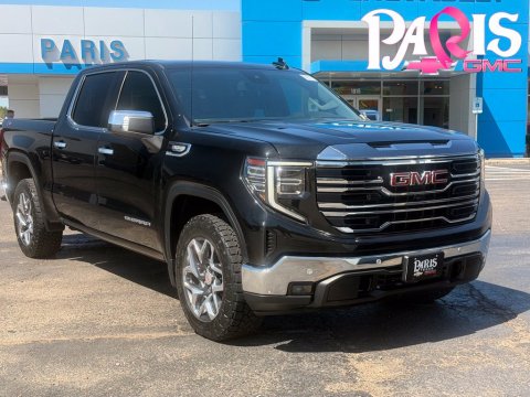 Onyx Black 2024 GMC Sierra 1500 SLT 4WD for sale in Paris, TX - Stock #261129A