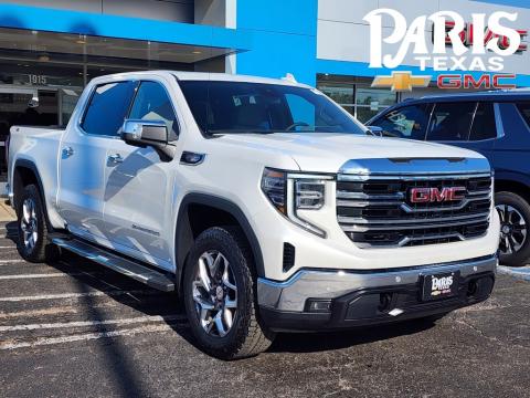  New 2025 GMC Sierra 1500 SLT Stock#250505 White Frost Tricoat 