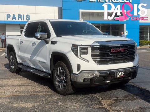 Summit White 2026 GMC Sierra 1500 SLT 4WD for sale in Paris, TX - Stock #261137