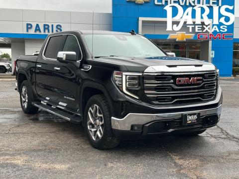 Onyx Black 2023 GMC Sierra 1500 SLT 4WD for sale in Paris, TX - Stock #260628C