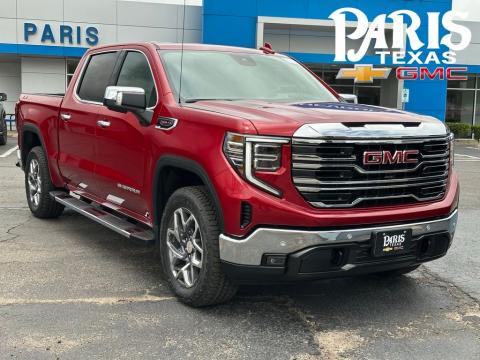 Volcanic Red Tintcoat 2026 GMC Sierra 1500 SLT 4WD for sale in Paris, TX - Stock #260777