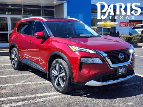  Pre-Owned 2023 Nissan Rogue Platinum Stock#250595A Scarlet 