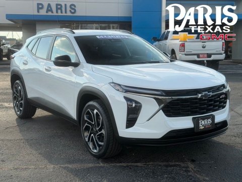 Summit White 2025 Chevrolet Trax 2RS FWD for sale in Paris, TX - Stock #261149C