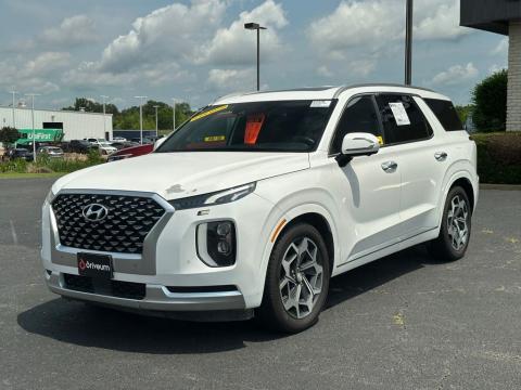 Pre-Owned Hyper White 2021 Hyundai Palisade Calligraphy AWD - photo 3 - Stock #X2479