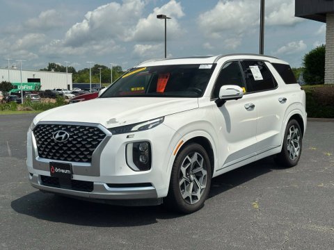 Pre-Owned Hyper White 2021 Hyundai Palisade Calligraphy AWD - photo 3 - Stock #X2479