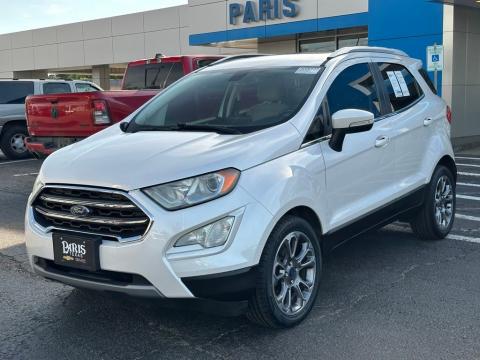 Pre-Owned White Platinum Clearcoat Metallic 2018 Ford EcoSport Titanium FWD - photo 3 - Stock #260650A