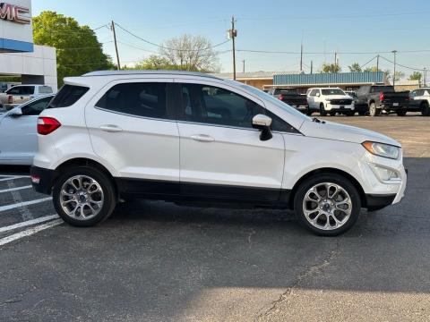 Pre-Owned White Platinum Clearcoat Metallic 2018 Ford EcoSport Titanium FWD - photo 4 - Stock #260650A